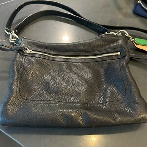 Vintage Coach Black Leather Women's Bag